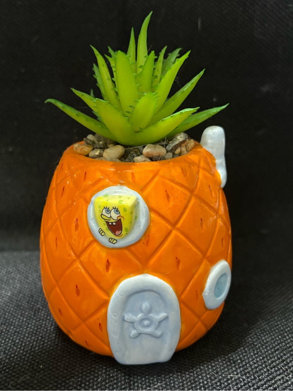 Nickelodeon SpongeBob Orange Pineapple Planter with Green Succulent